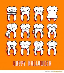 halloween candy and childrens teeth